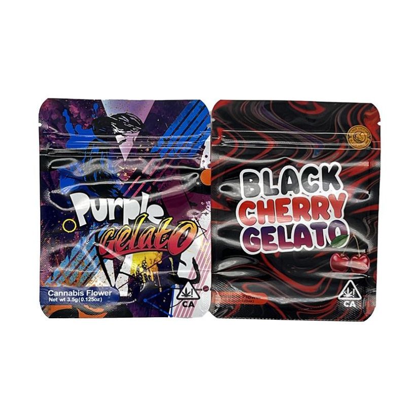 3.5G Black Cherry Gelato Strain Mylar Packaging Bag